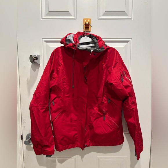 Salomon Mens Advanced Skin Matador Ski/Snowboard Winter Jacket (Red sz M - Picture 1 of 9